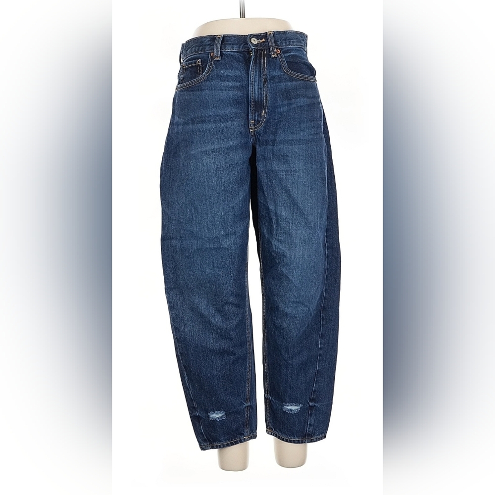 Old Navy Dark Blue Balloon Barrel Jeans